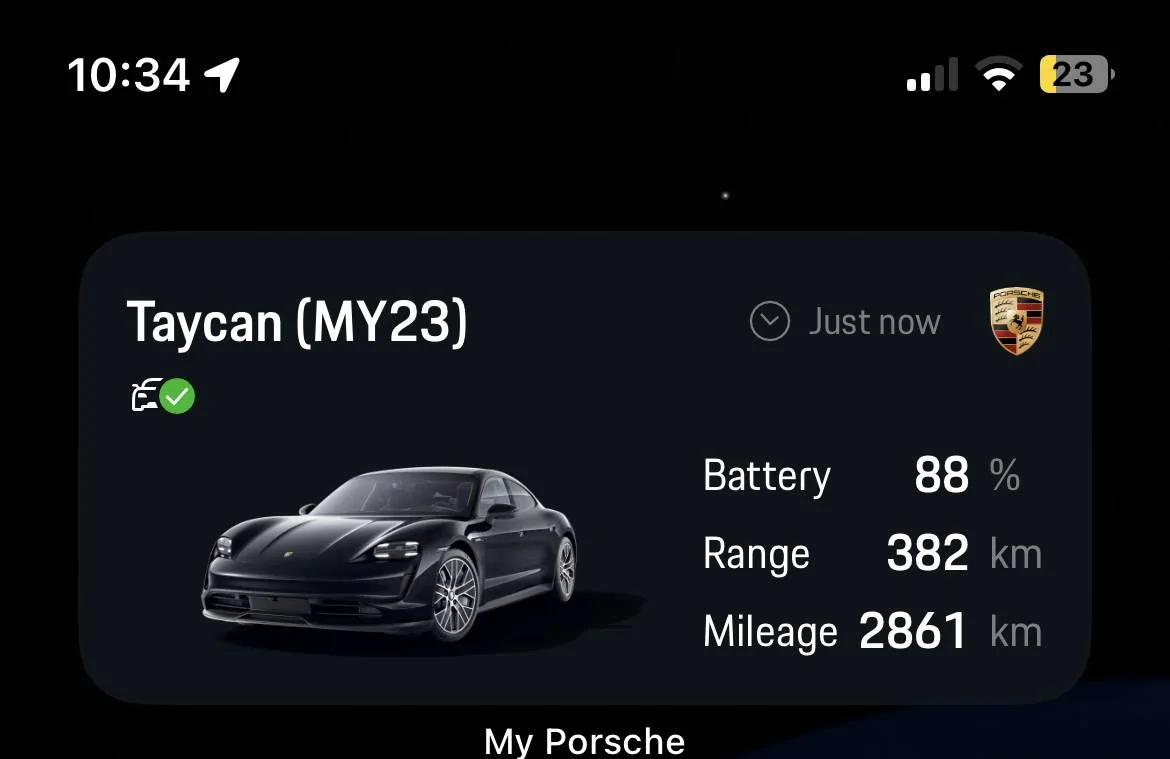 Porsche Taycan MyPorsche app updated IMG_2996