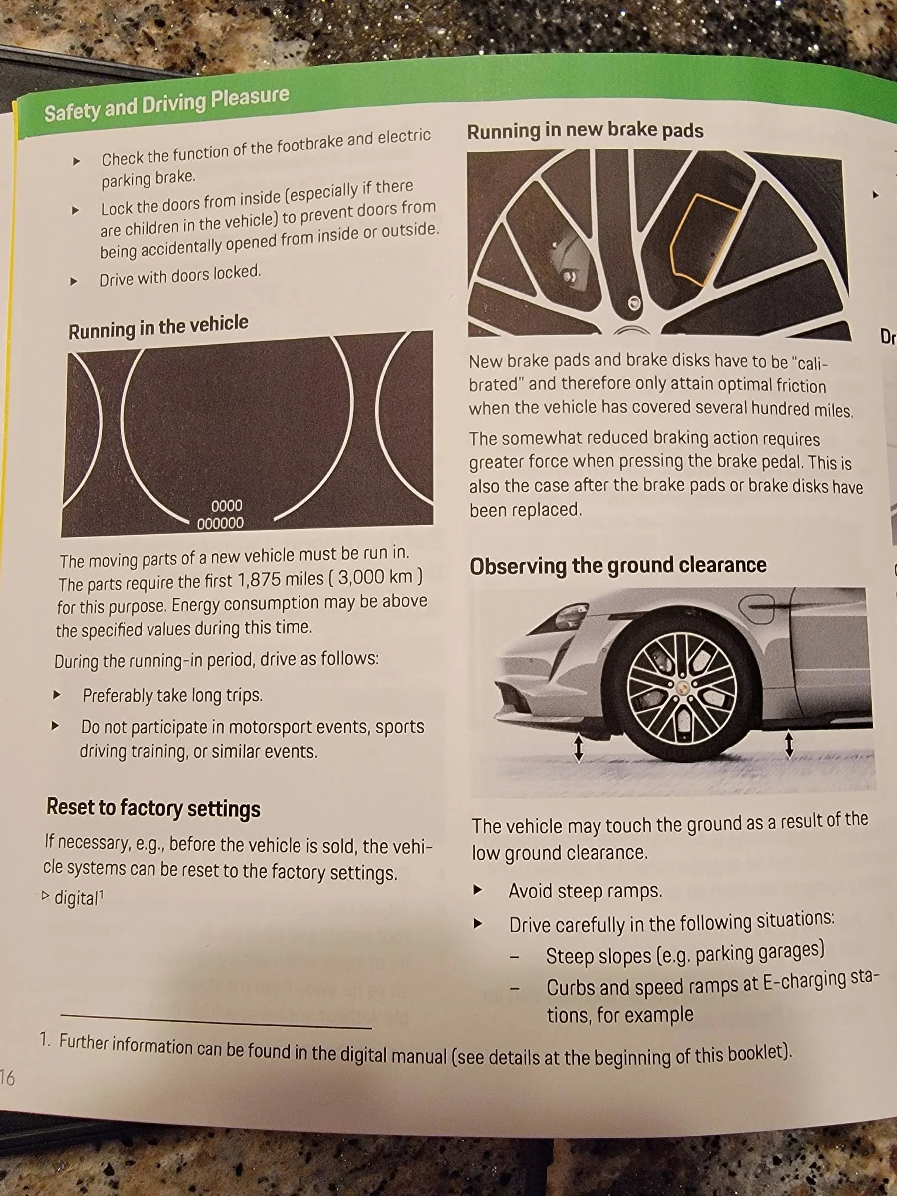 Porsche Taycan break in, run in, gentle early miles/Kms? 20230710_104149