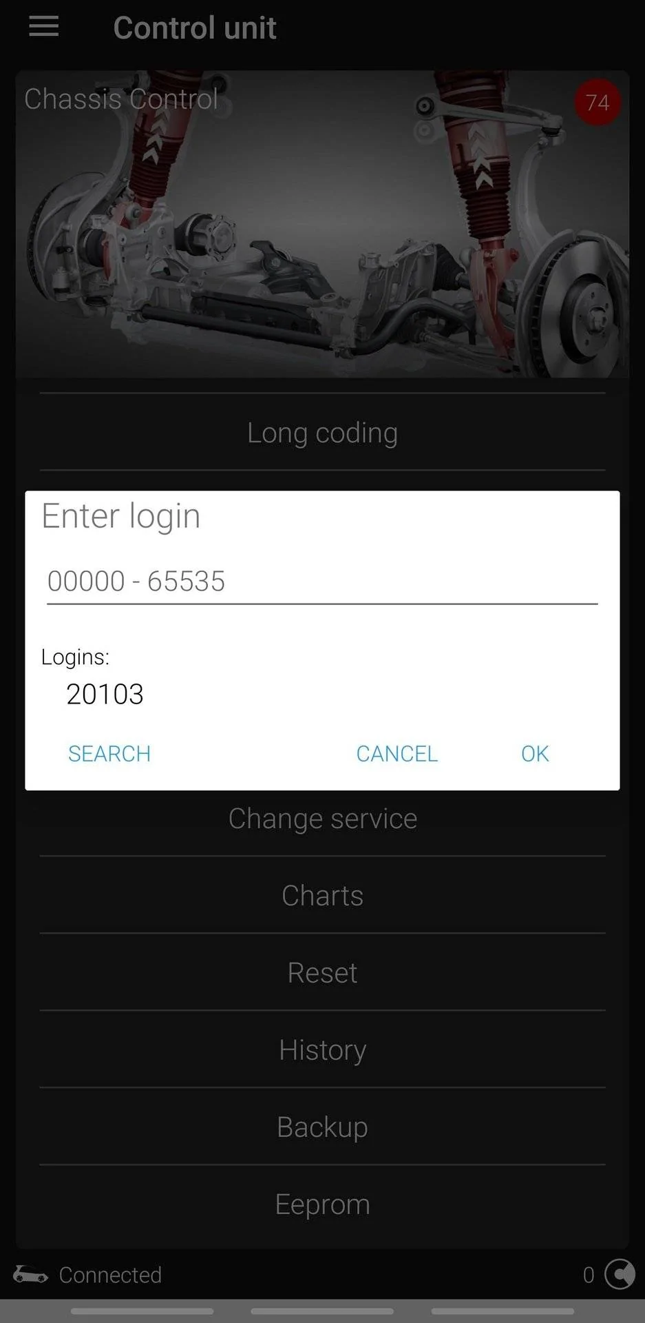 Porsche Taycan Lowering the E-Tron GT with OBDeleven screenshot_20230709_083803_obdeleven-vag-jpg