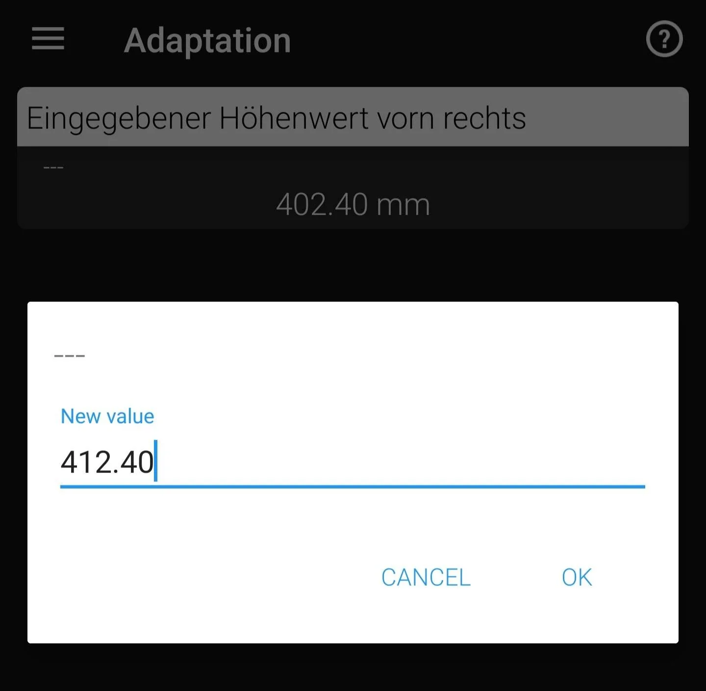 Porsche Taycan Lowering the E-Tron GT with OBDeleven screenshot_20230709_081028_obdeleven-vag-jpg
