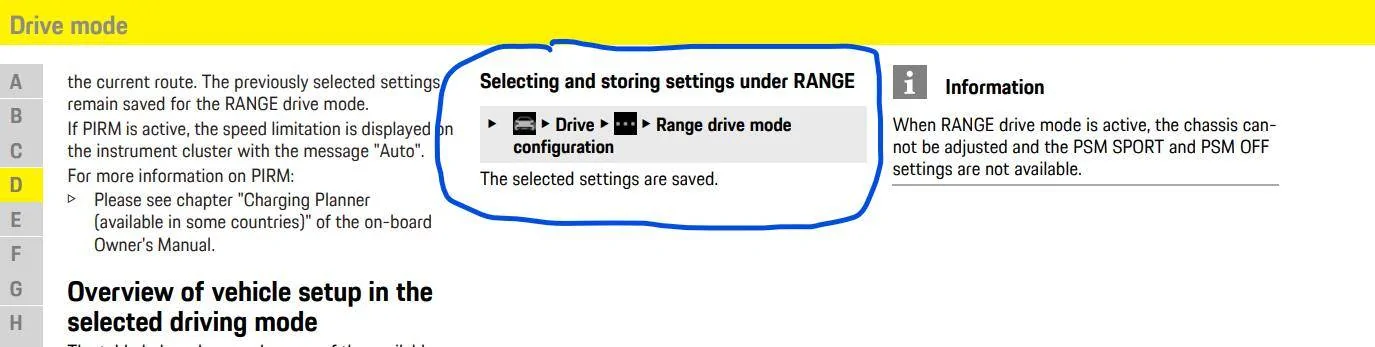 Porsche Taycan What makes the difference between Range Mode limiting to 60mph or 90mph? 1689295628848