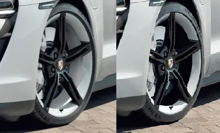 Porsche Taycan Mission wheels internal white ? c