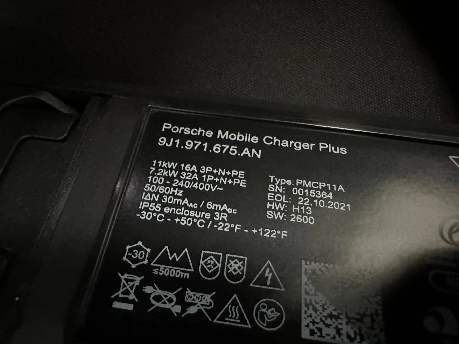 Porsche Taycan Porsche Mobile Charger Plus - 7.2kw WhatsApp Image 2023-07-12 at 15.46.38