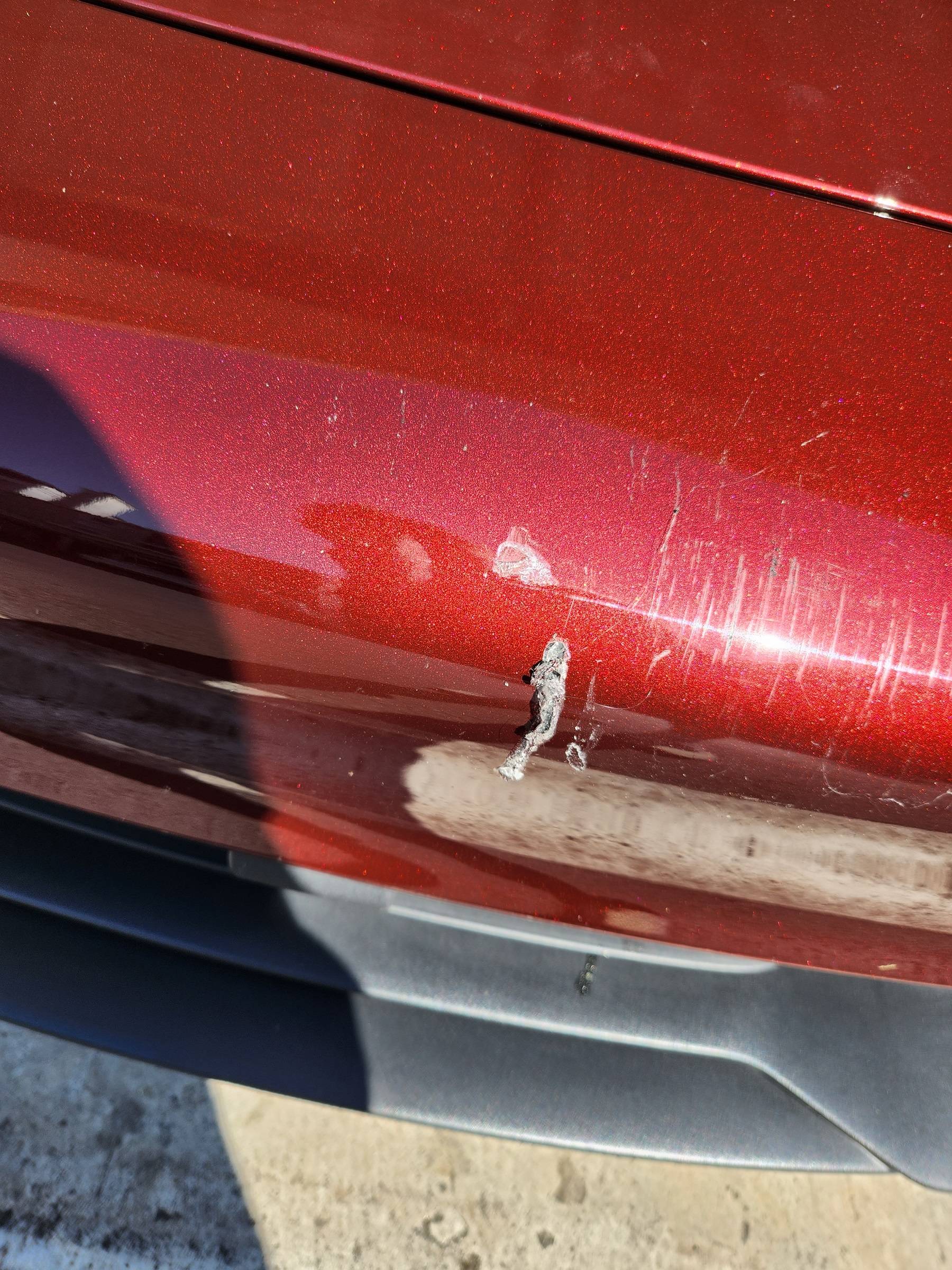 Porsche Taycan Deep scratch/dent. PNW recommendations pls. 20230721_165743x