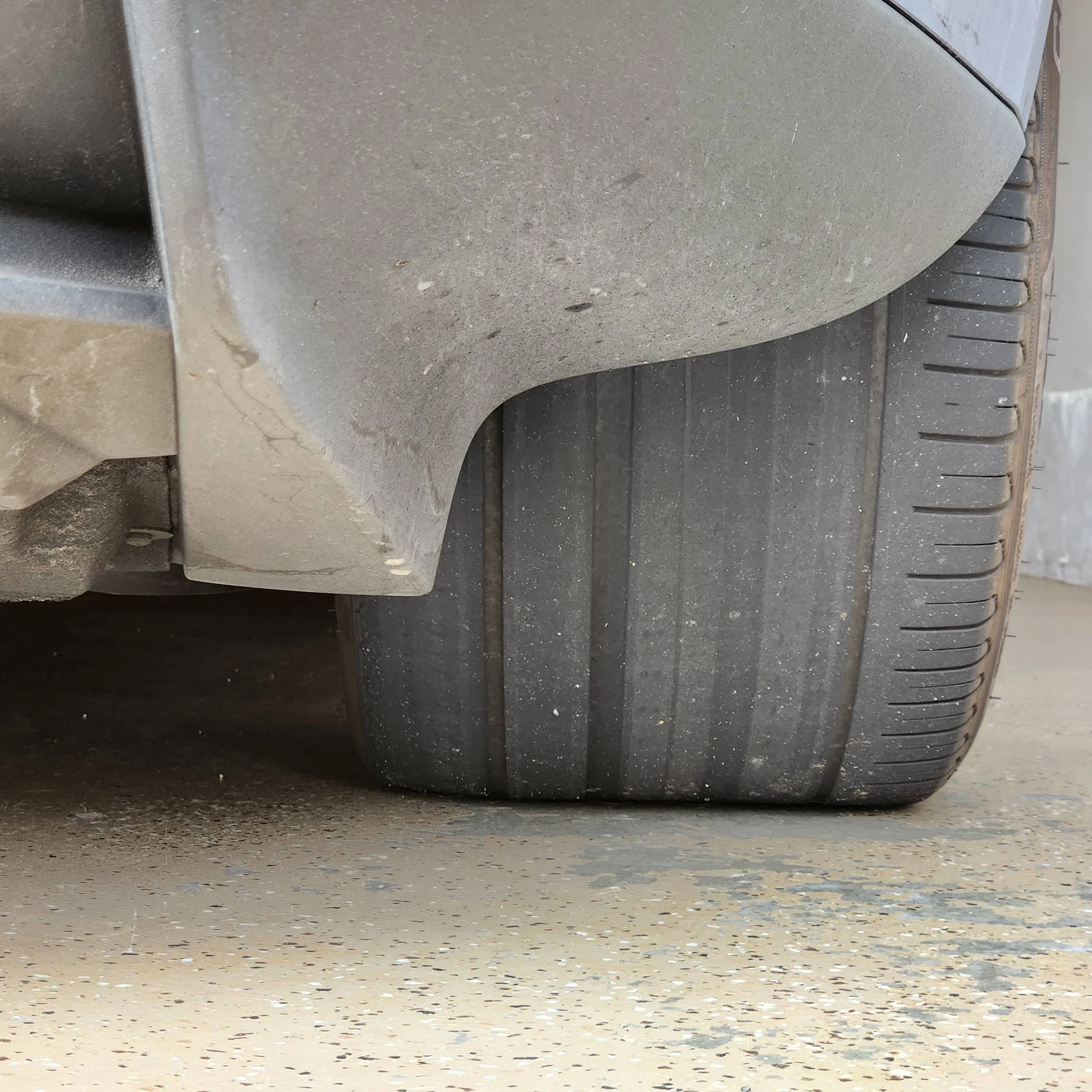 Porsche Taycan New tires at 4657 miles? left