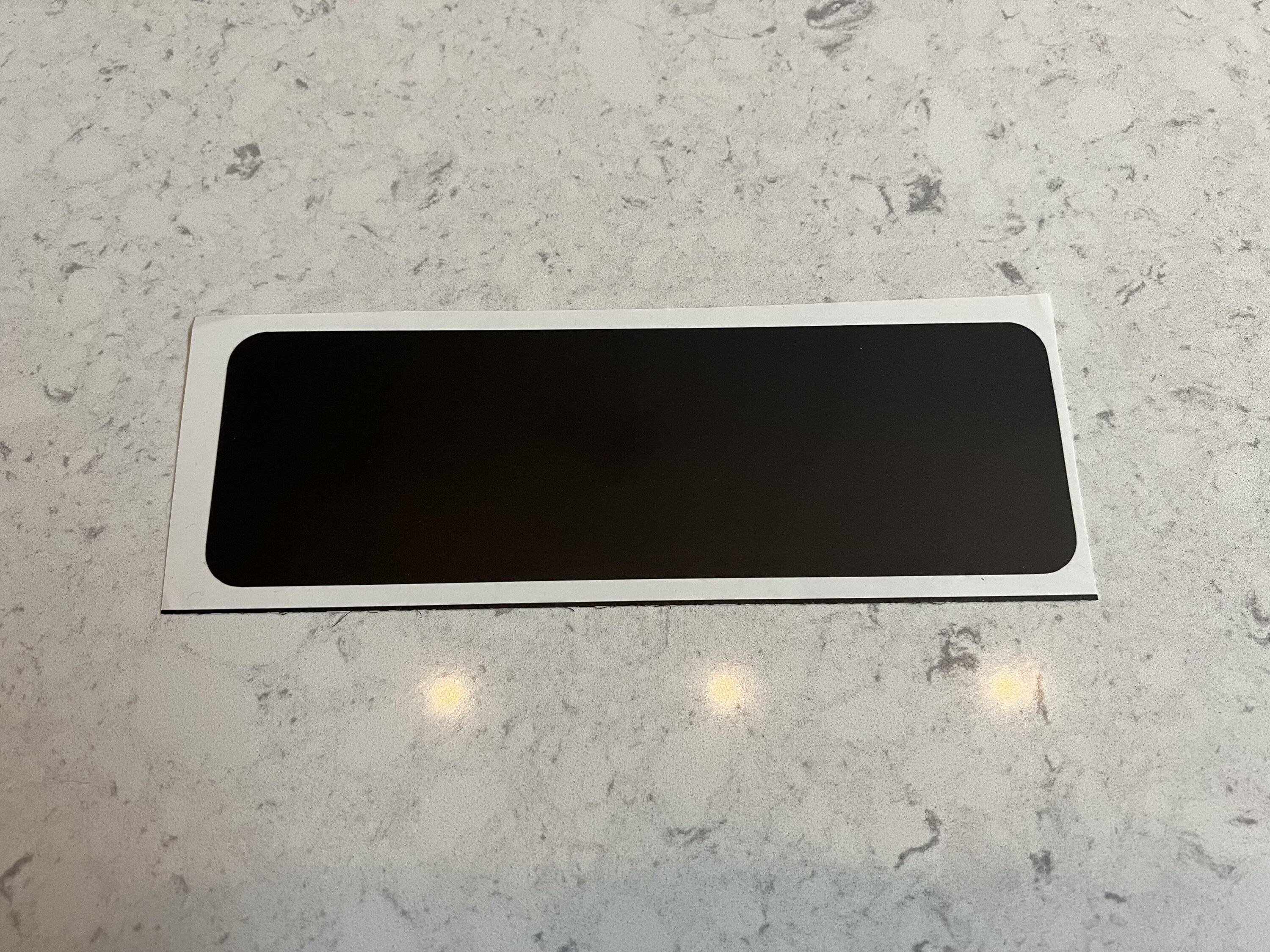 Porsche Taycan Taycan Sun Visor Safety Notice Matte Vinyl Covers IMG_4111