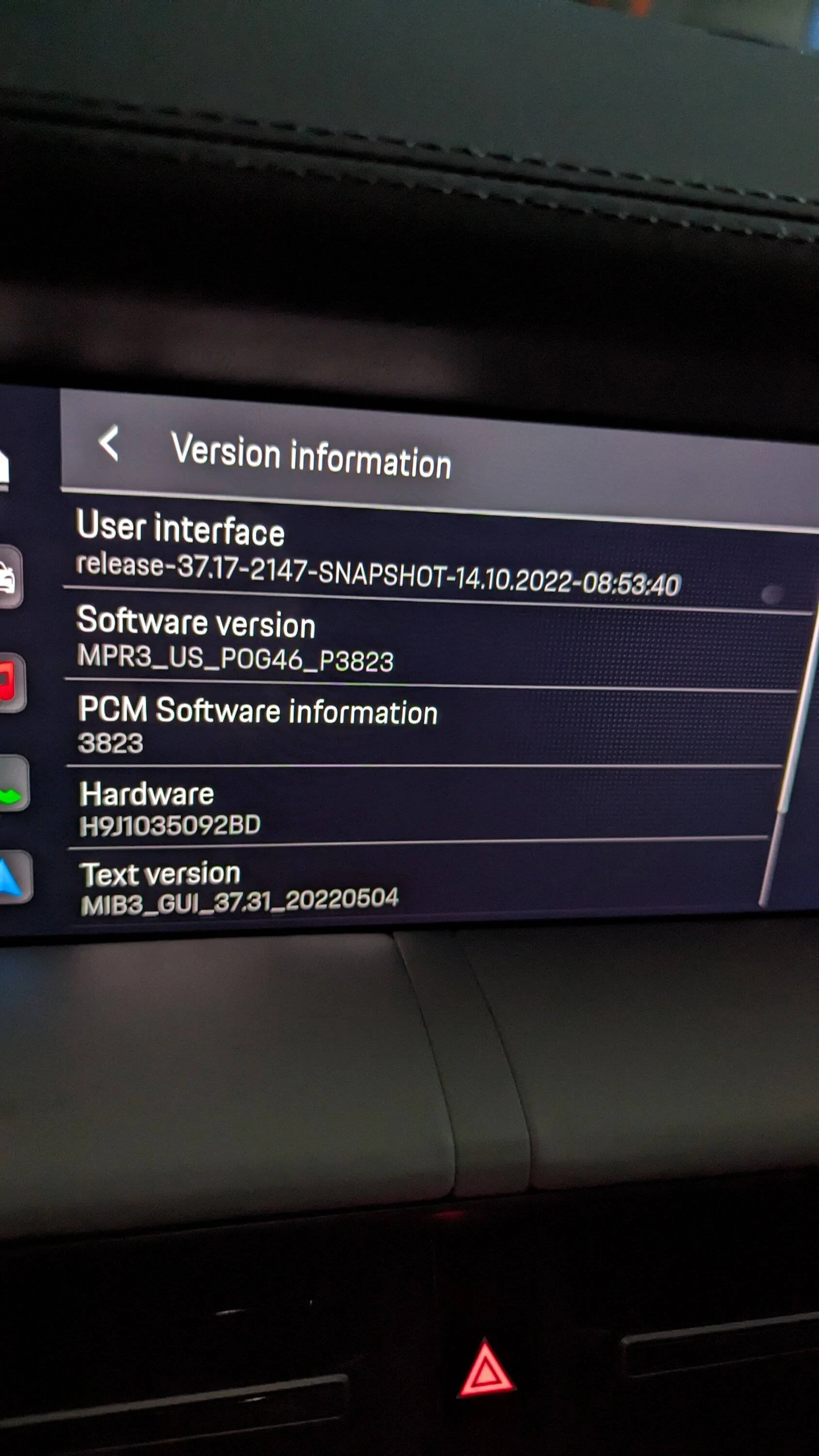 Porsche Taycan Latest Version Software for Taycan? PXL_20230727_233509991