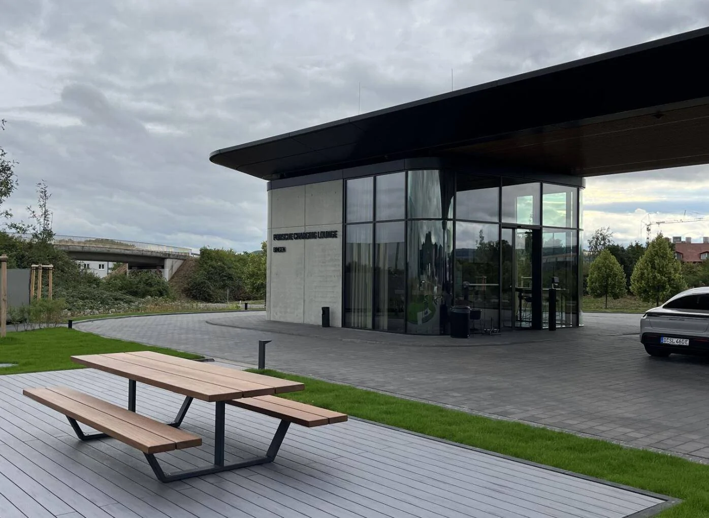 Porsche Taycan First Porsche Charging Lounge opens in Germany 1690608988651