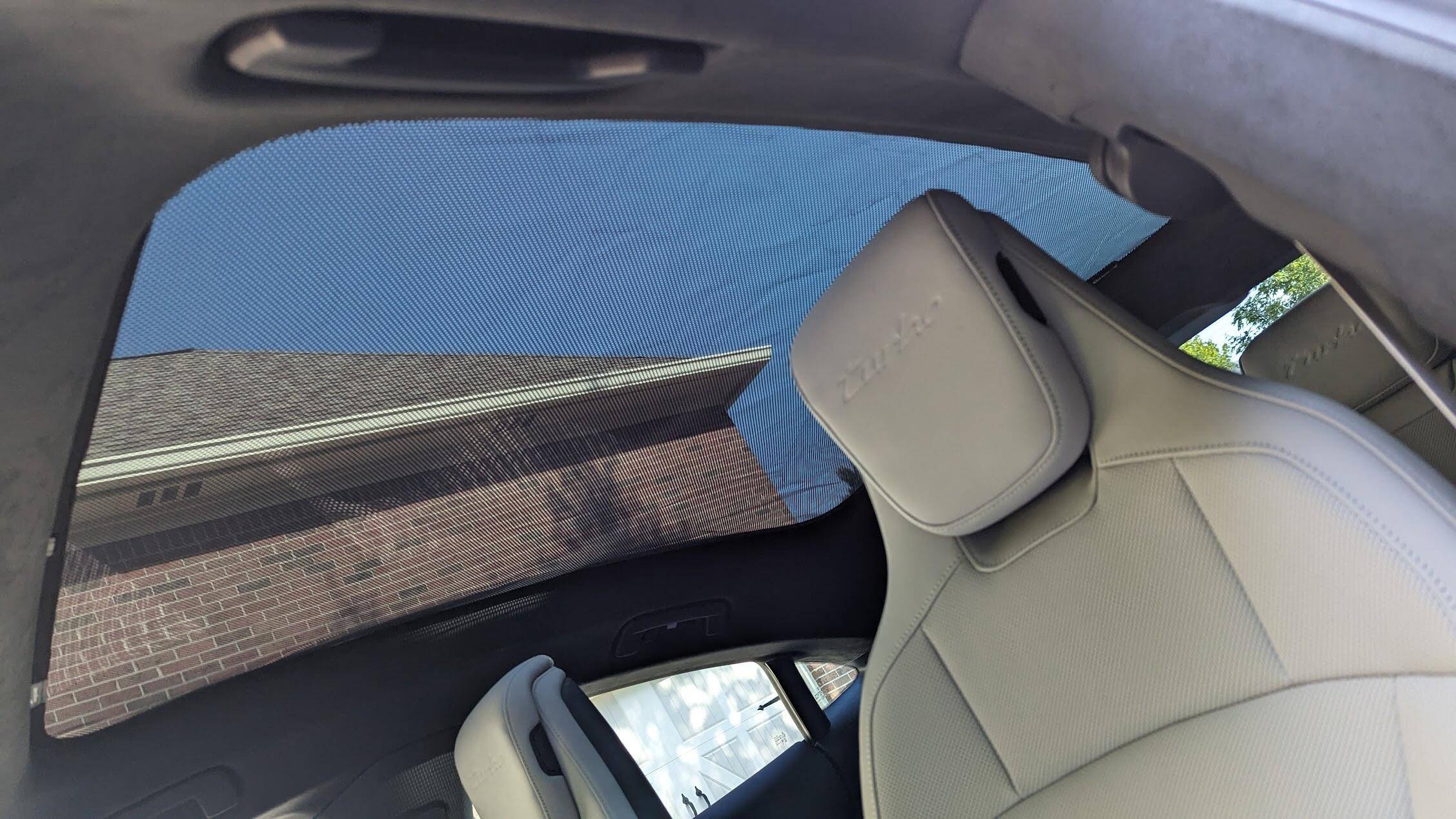 Porsche Taycan Anyone tint the glass roof? 1690661156430