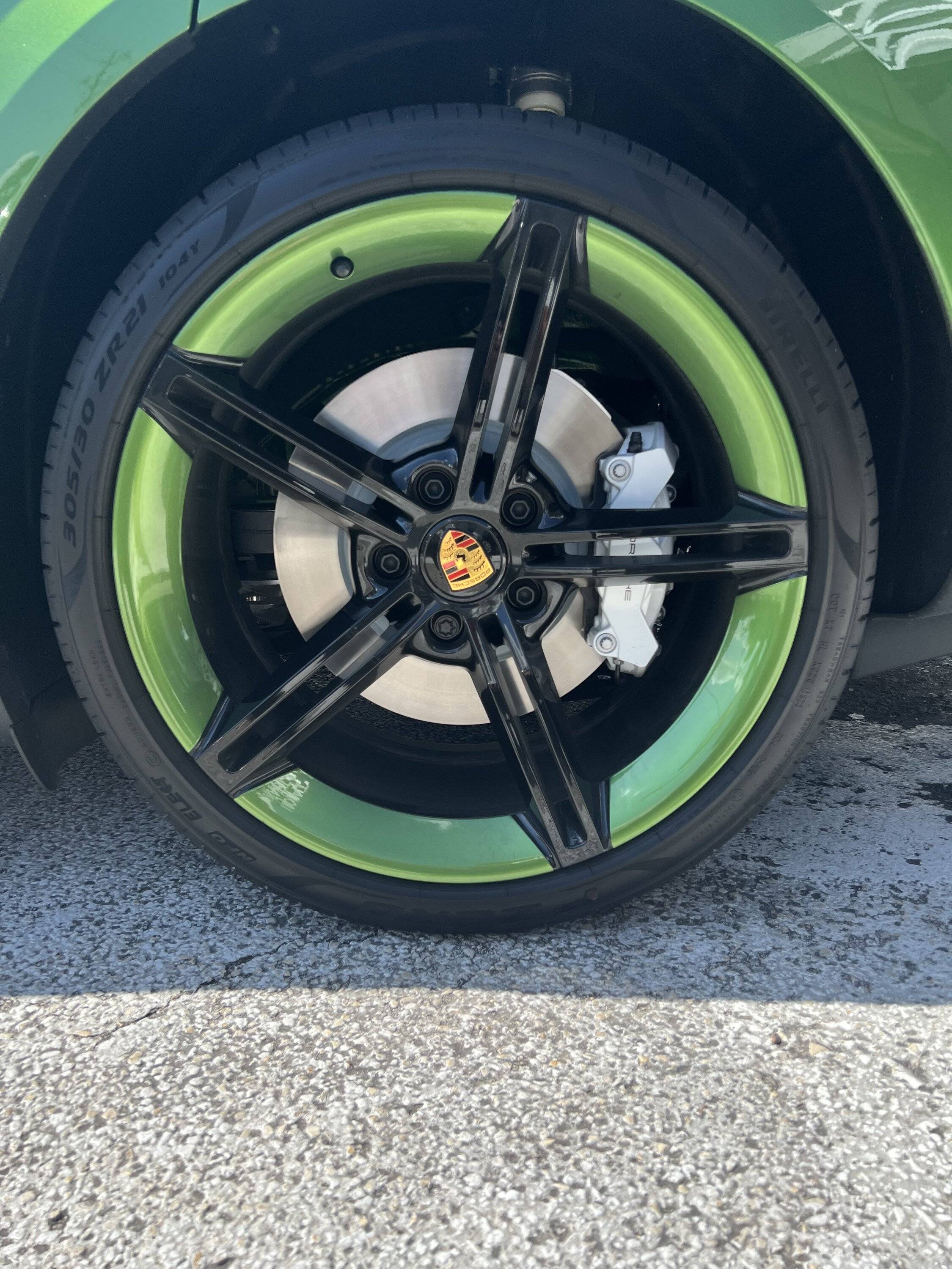 Porsche Taycan PPF of Mission E Wheels IMG_6995