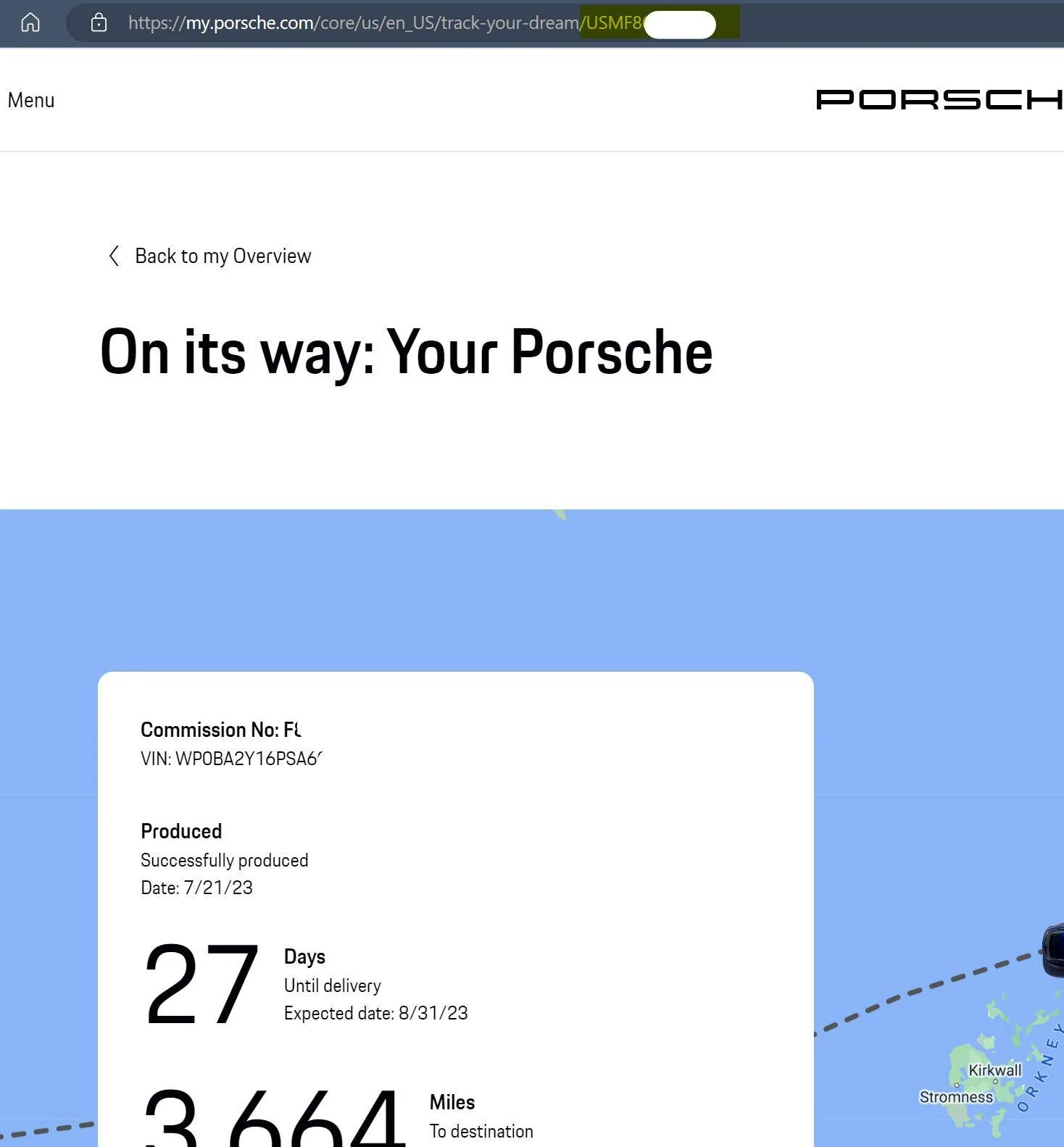 Porsche Taycan Finally my taycan is on a boat. 1691163535438