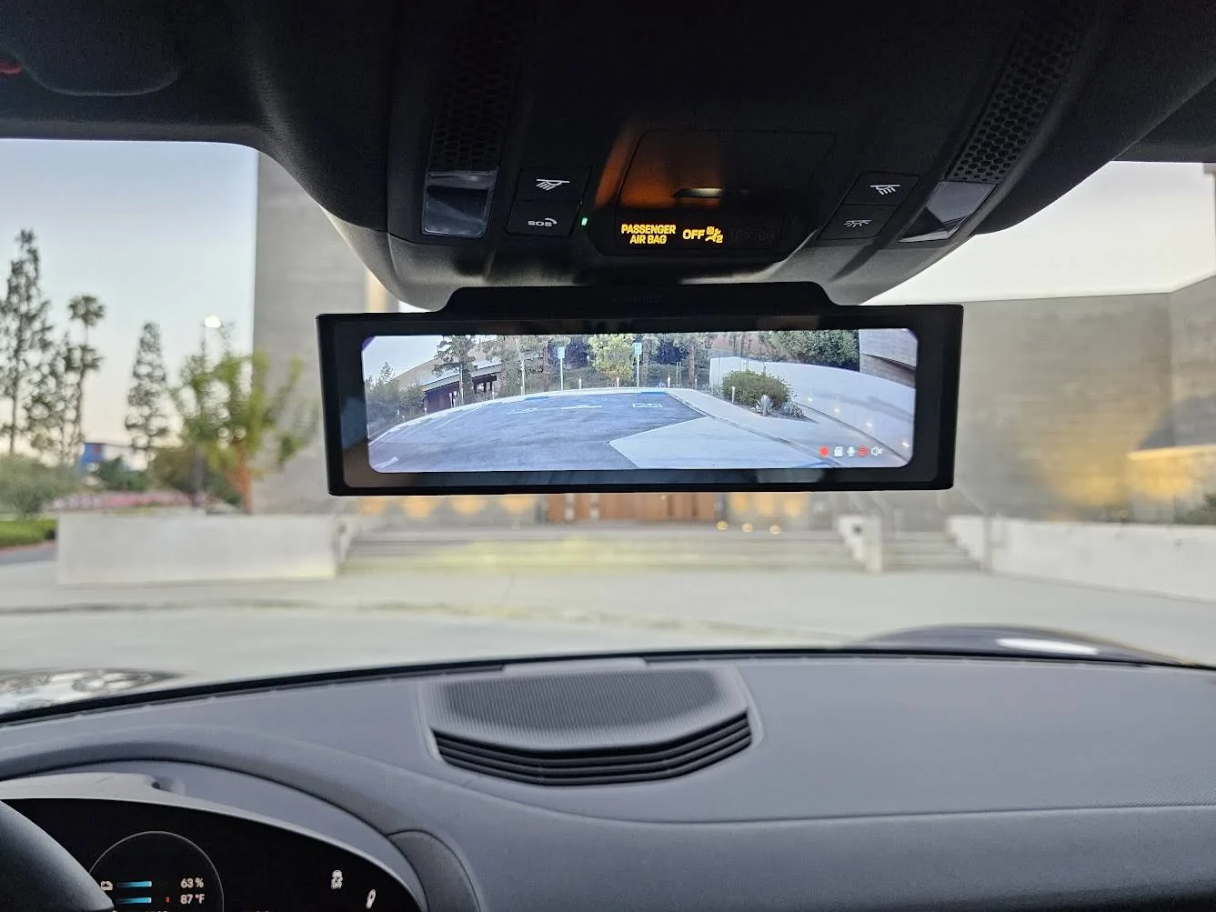 Porsche Taycan Rear View Mirror 4K + 1080p Dash Cam Option for CT4 Dashcam2