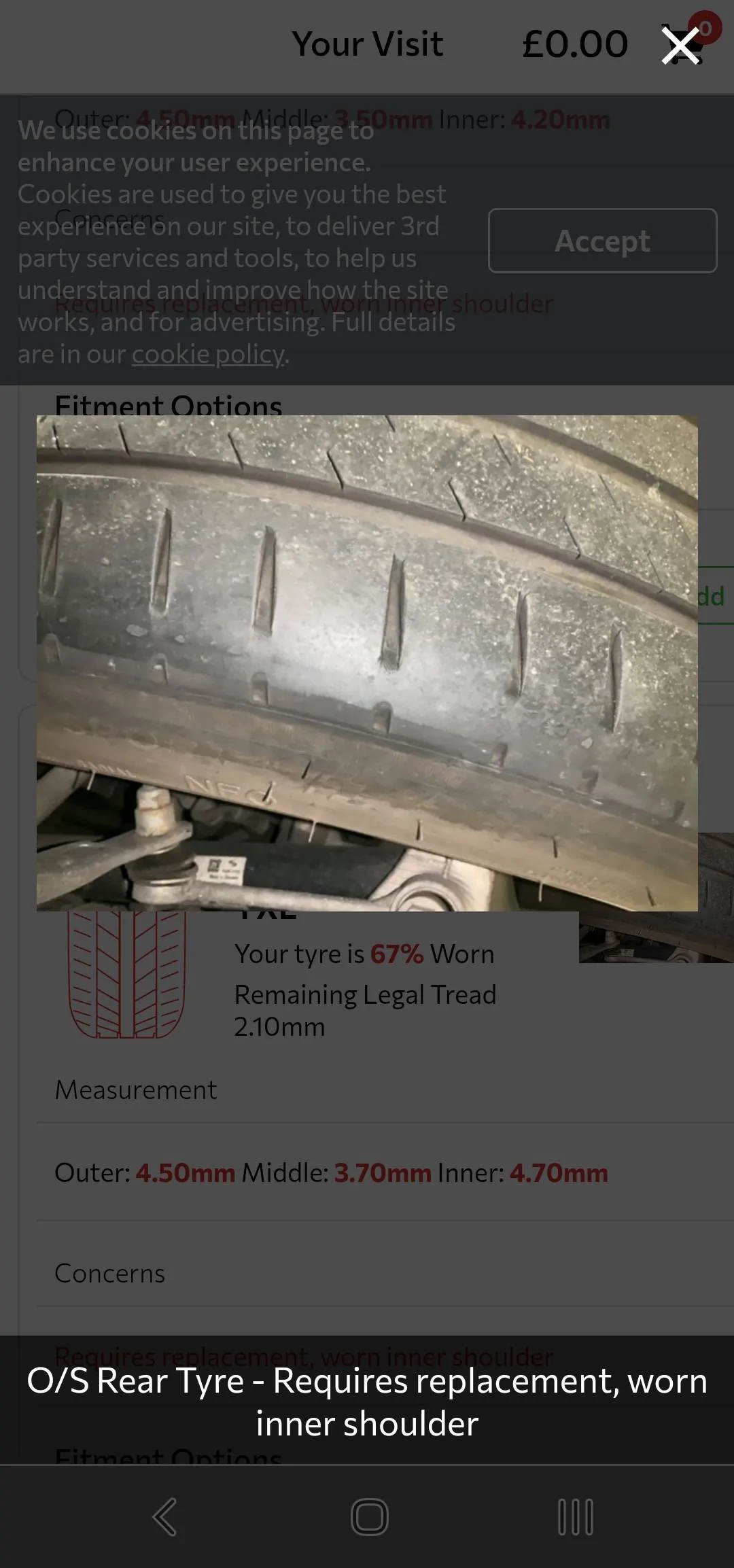 Porsche Taycan Taycan Problem - potential catastrophic tire failure Screenshot_20230809_141503_Chrom