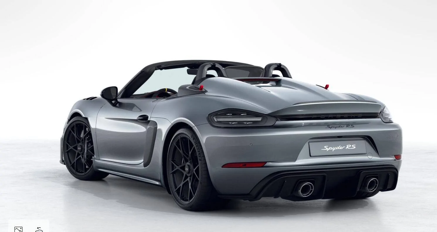 Porsche Taycan Photo: charging next to Boxster EV prototype 1691679284973