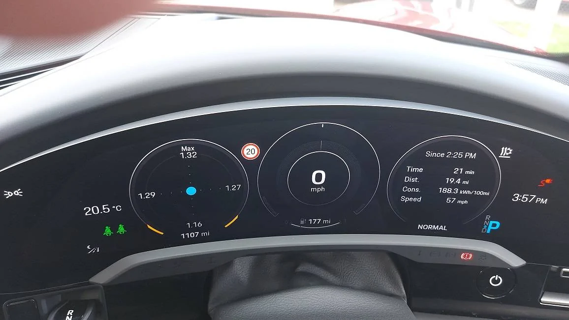 Porsche Taycan kick-off what is your g-power record? 20230330_155748
