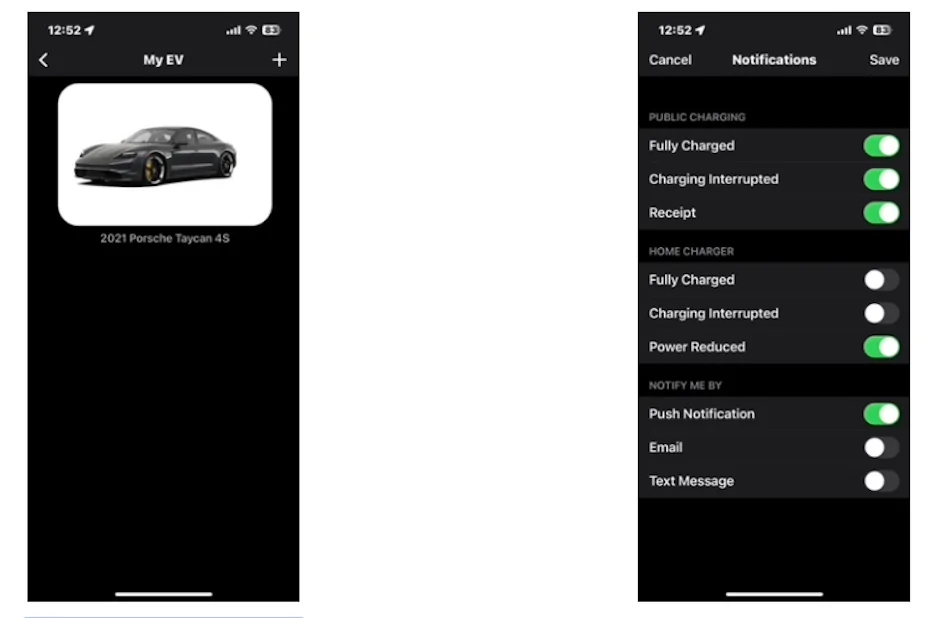 Porsche Taycan ChargePoint EVSE, App and network roaming Screenshot 2023-08-16 at 2.24.19 PM