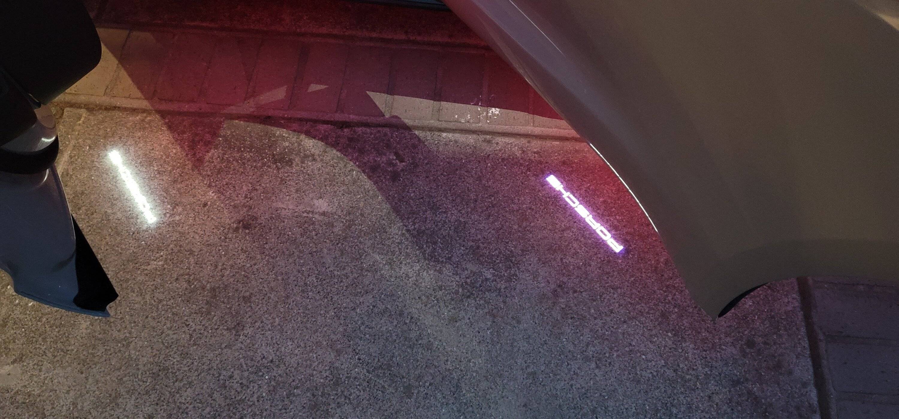 Porsche Taycan Puddle Lights, Practicality Thereof (U.S. market) 20230815_202413