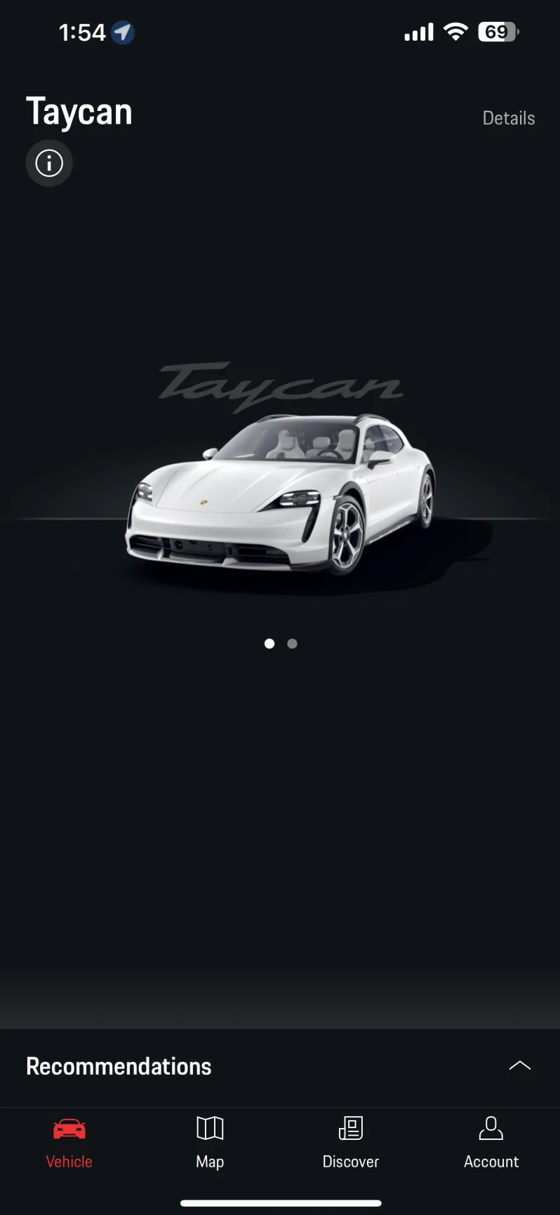Porsche Taycan MyPorsche - what does it mean when all controls are gone? 1692262800591