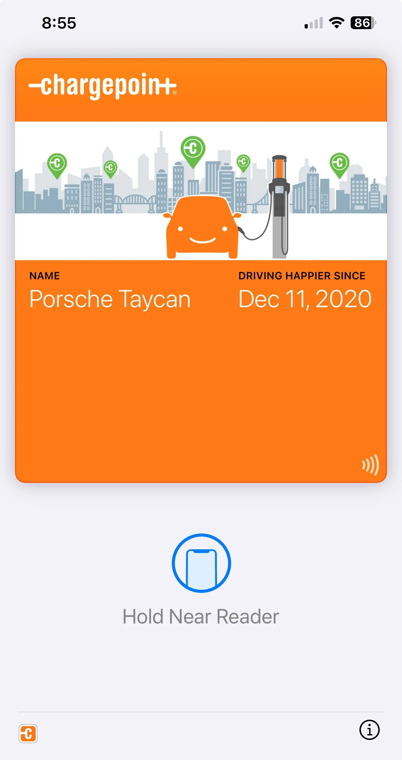Porsche Taycan ChargePoint EVSE, App and network roaming IMG_6019