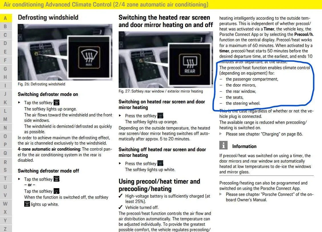 Porsche Taycan three meanings of "precondition" and a question 1692620316792