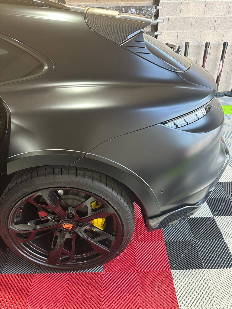 Porsche Taycan MY23 CT4S in satin and carbon fiber, need help with rim protector and ideas for garage floor be73e8d9-fadd-4cca-9875-e327c6026ac5.JPG