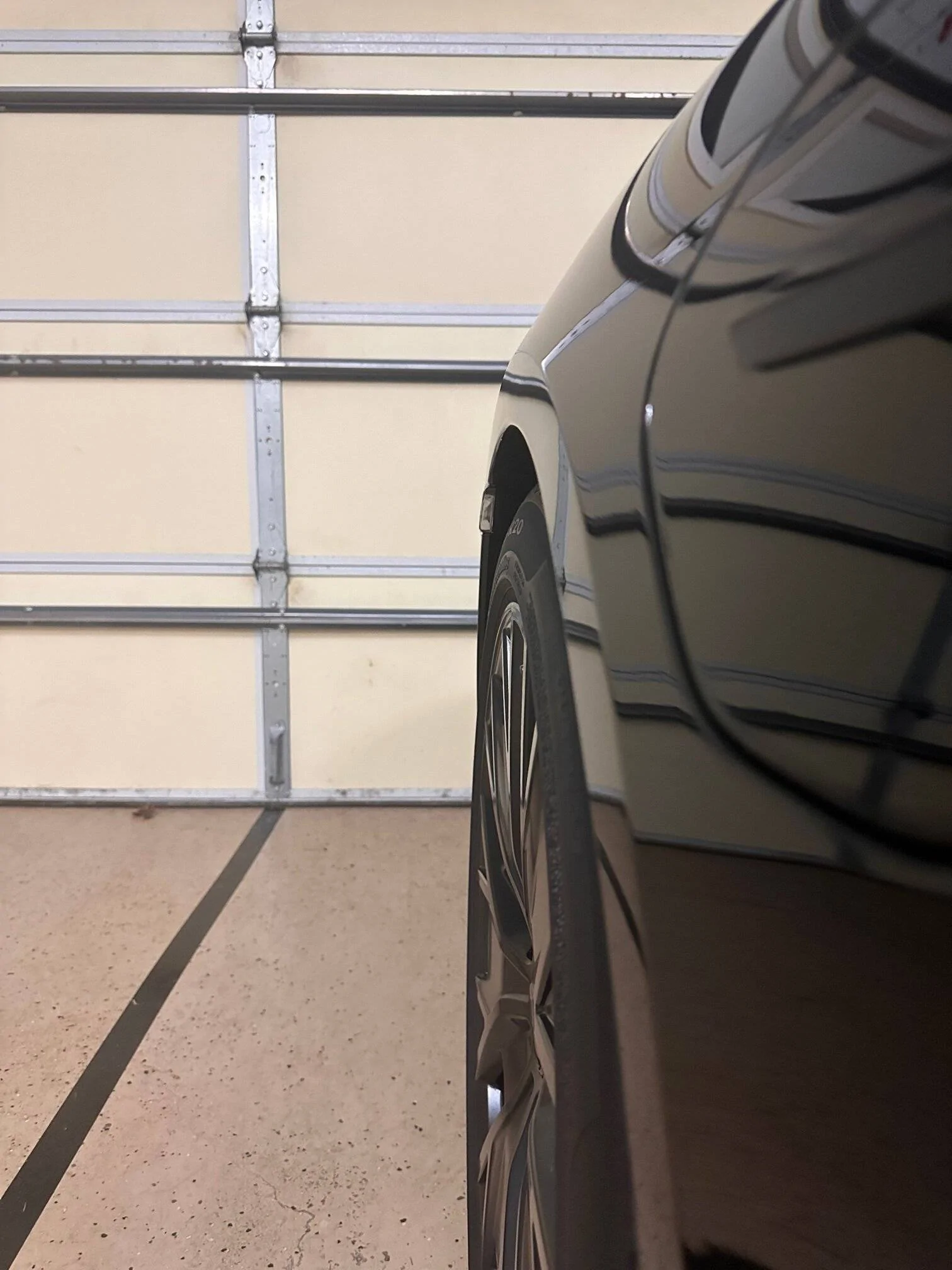 Porsche Taycan Spacers on 20" Turbo S Wheels IMG_7057