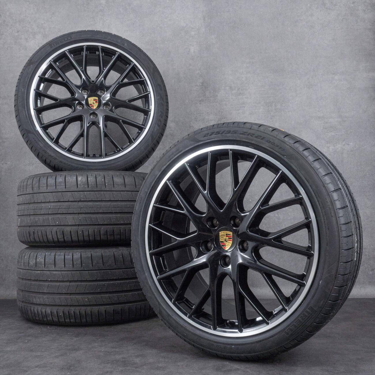 Porsche Taycan Panamera wheels on Taycan Screenshot 2023-09-04 at 3.35.07 AM