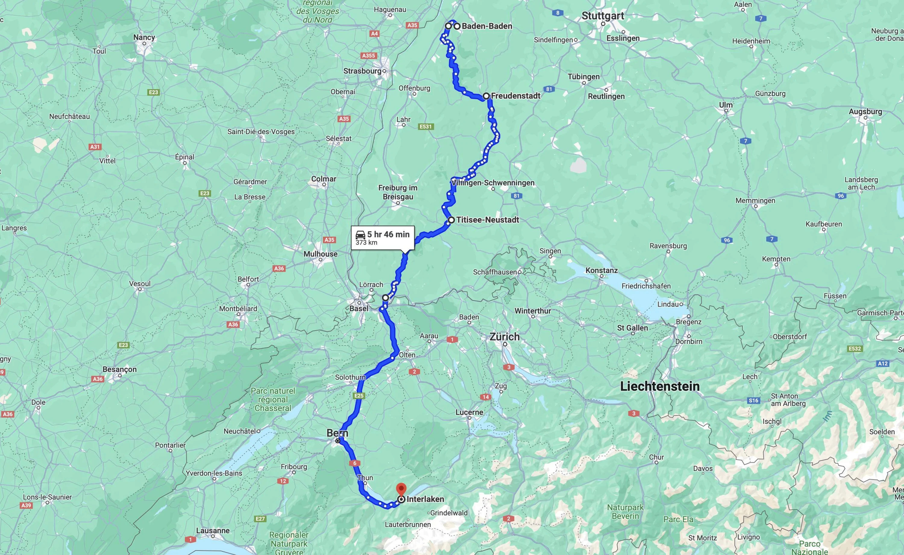Porsche Taycan Taycan to Switzerland & Austria Ma