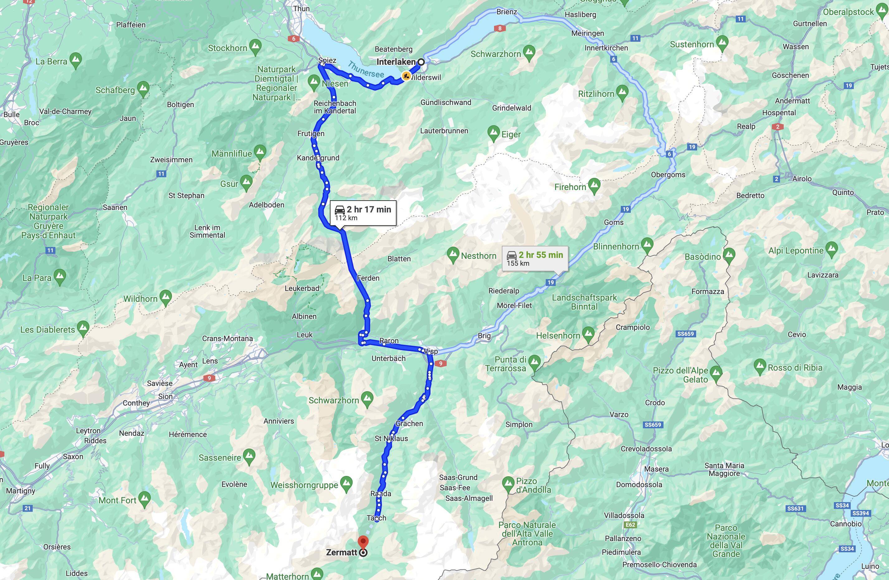 Porsche Taycan Taycan to Switzerland & Austria ma