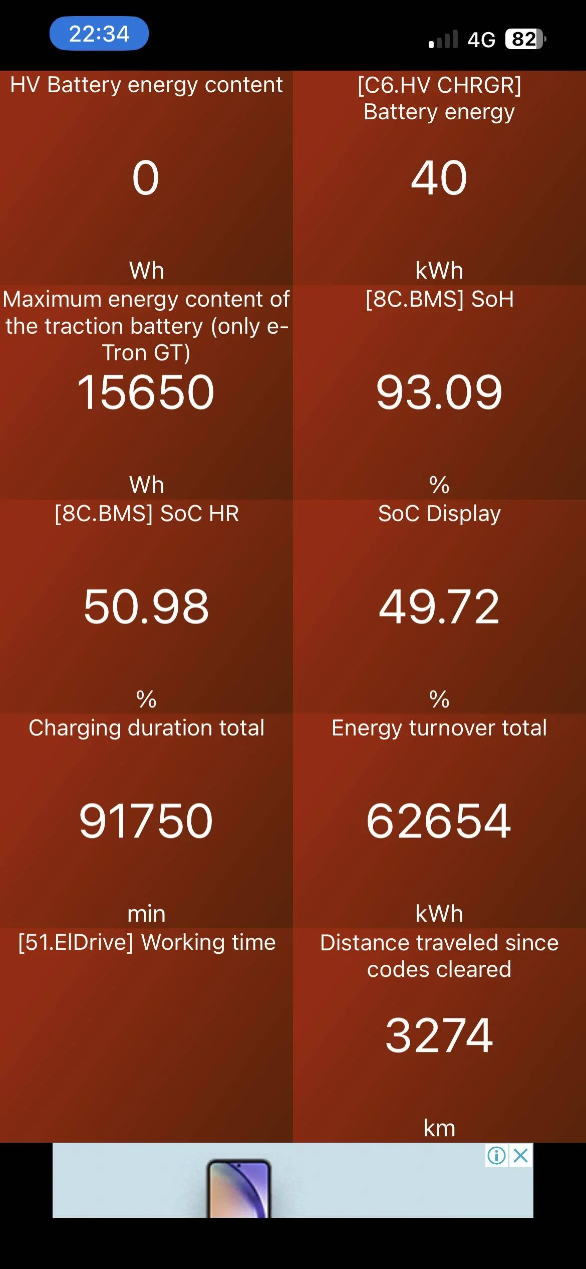 Porsche Taycan 🔋 Baseline for HV Battery SoH Performance (Battery Degradation Data by Taycan Owners) IMG_6516