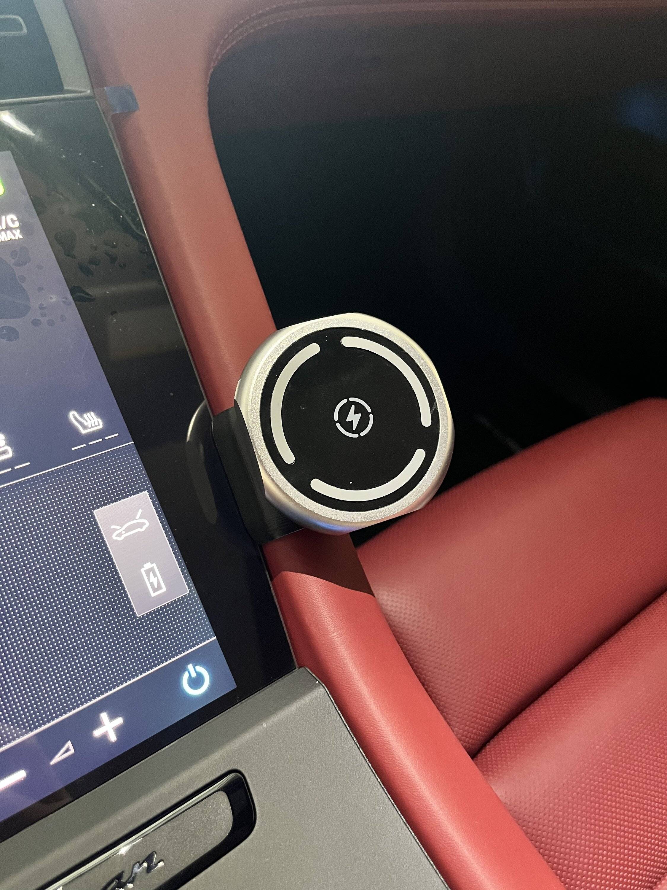 Porsche Taycan 3D Printed Charger/Phone holder Update for Apple MagSafe & iSetchi (STLs included) ... IMG_9408