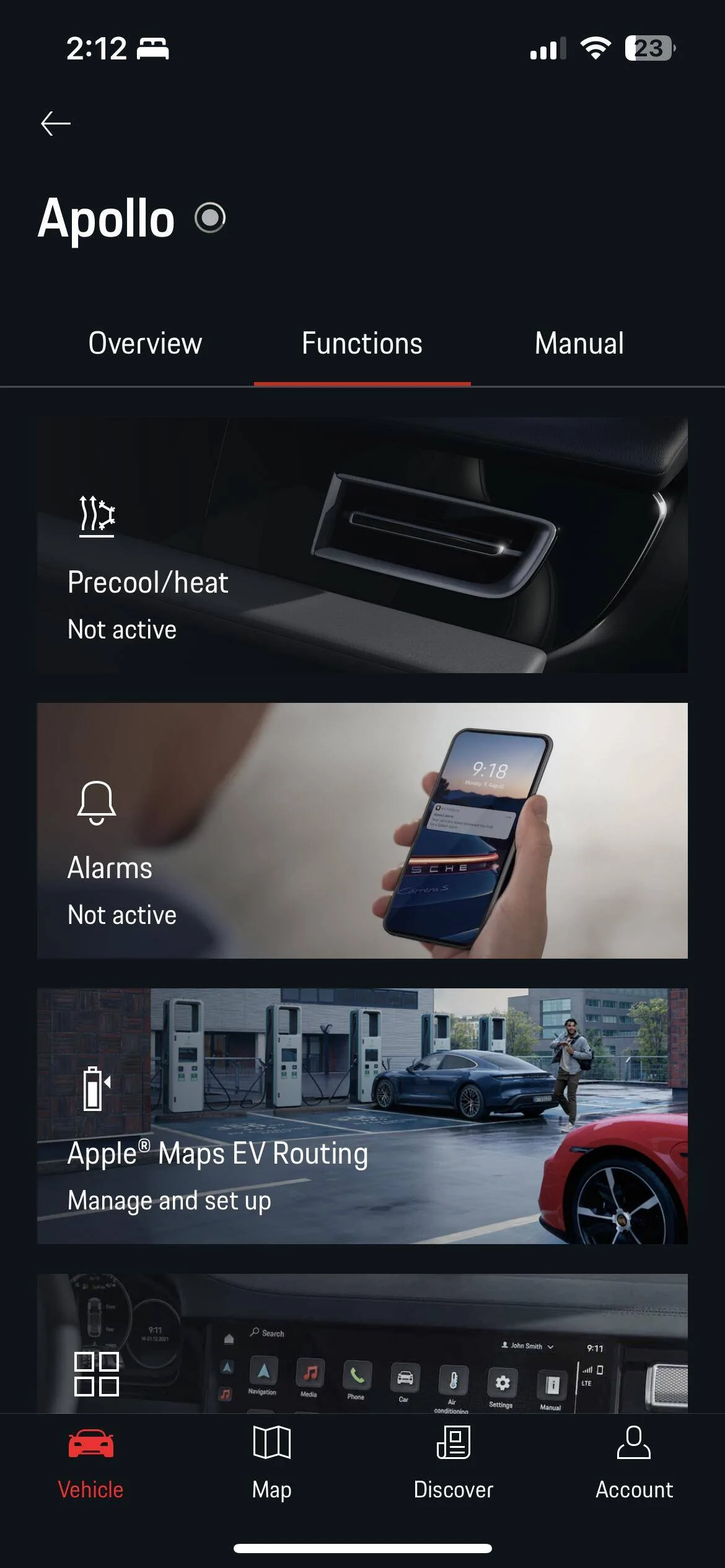 Porsche Taycan My Porsche app is missing functions IMG_7067