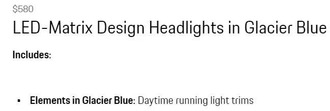 Porsche Taycan Porsche glacier blue "lights" 1694510829808