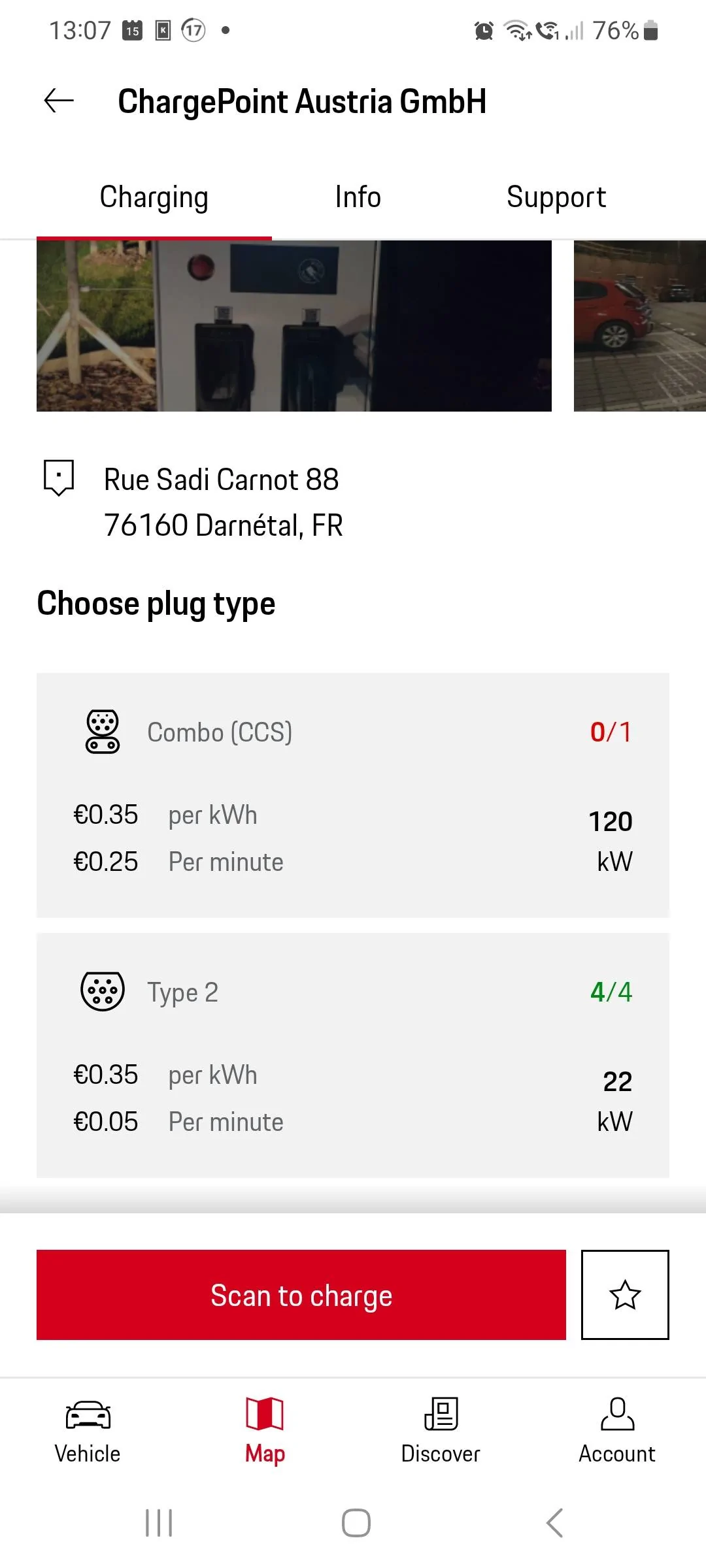 Porsche Taycan Bip & Go Recharge card porsch