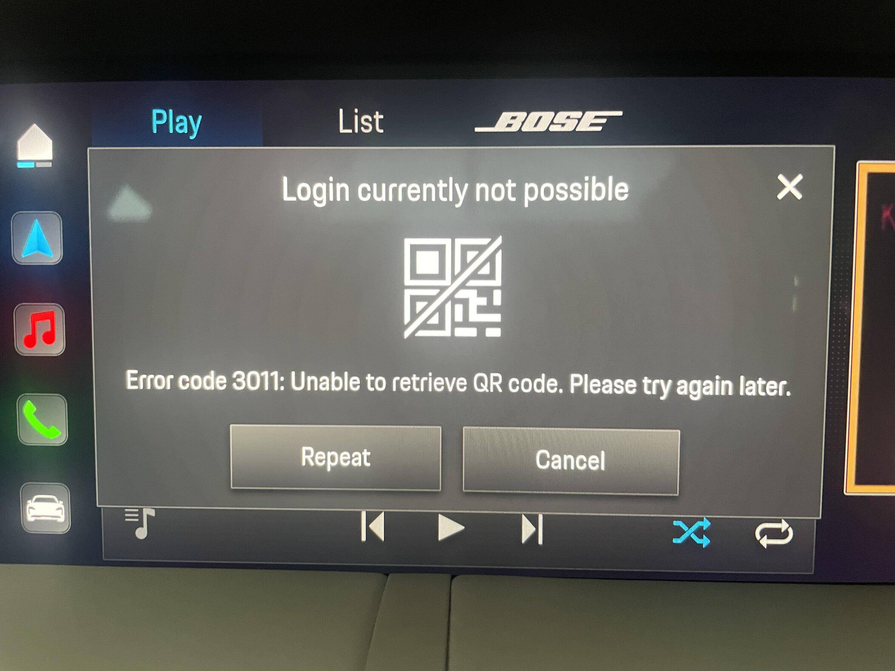 Porsche Taycan PCM CODE FAILURE 1694876341967