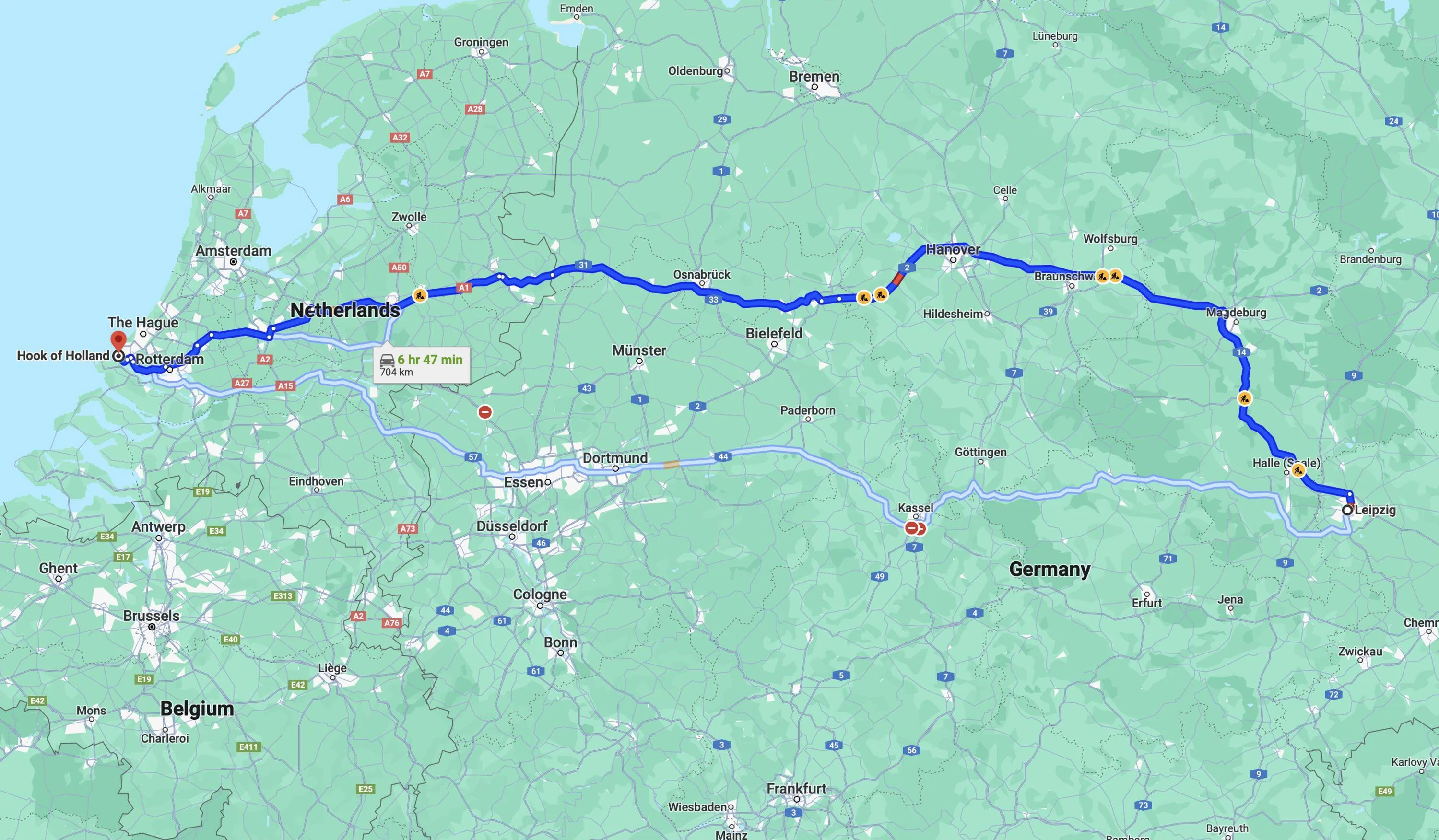 Porsche Taycan Taycan to Switzerland & Austria Map 14