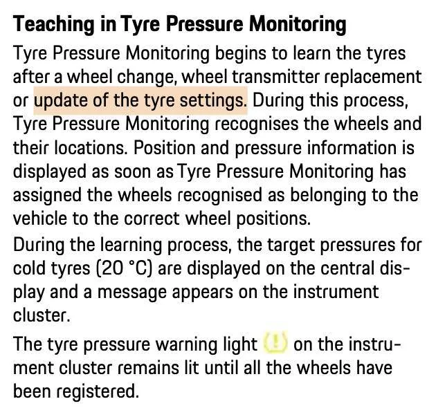 Porsche Taycan Tyre pressure Warning 1695198219474