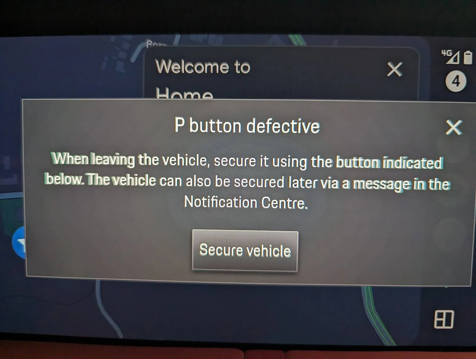 Porsche Taycan P Button defective PXL_20230920_165338481