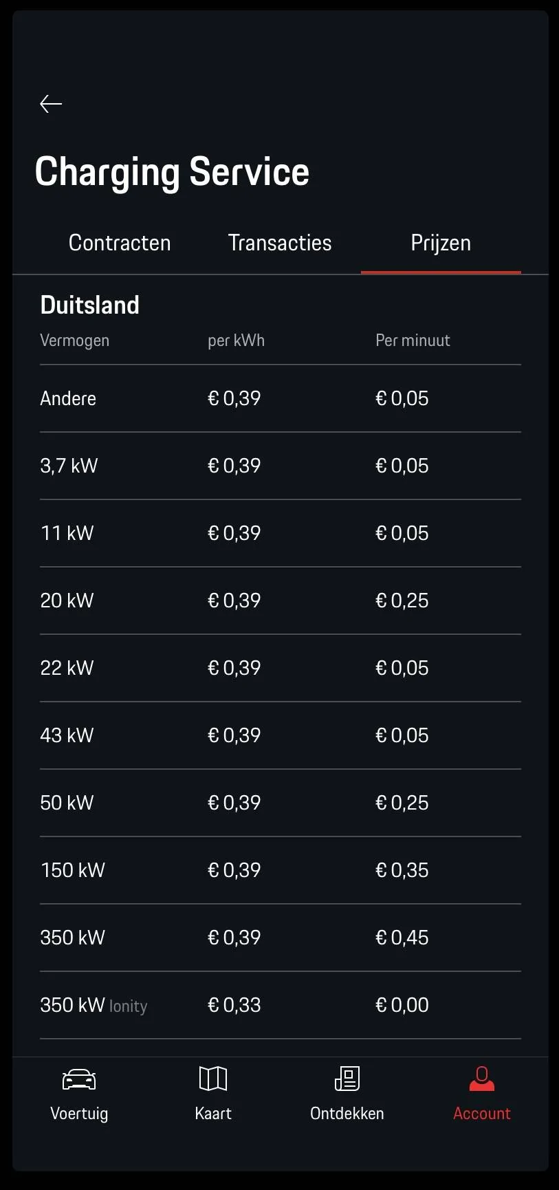 Porsche Taycan Charge planner / navigation, ONLY IONITY IMG_0367