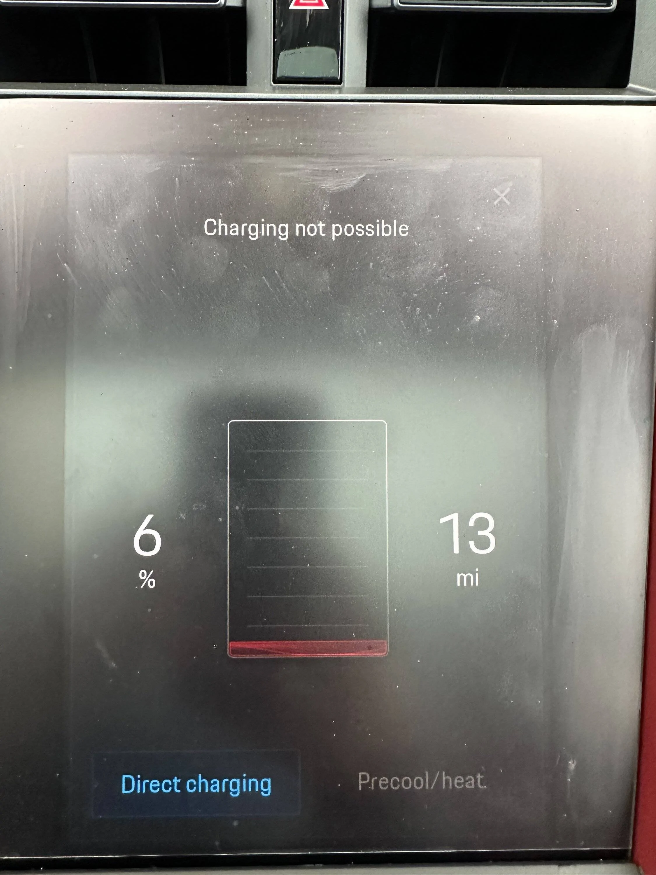 Porsche Taycan "Charging not possible" error IMG_1230