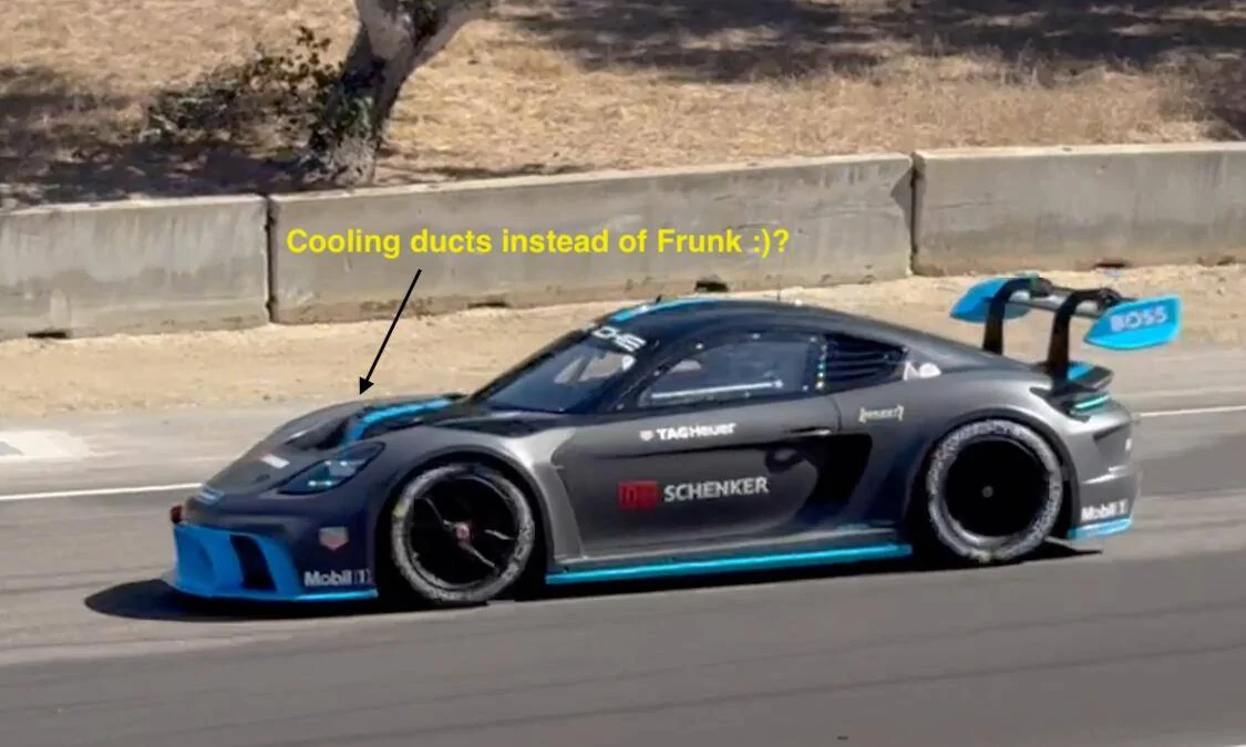 Porsche Taycan Corrected.  (Thanks TBINDMD)?  This is the GT4 Performance.  Video Screenshot 2023-09-30 at 1.53.30 PM