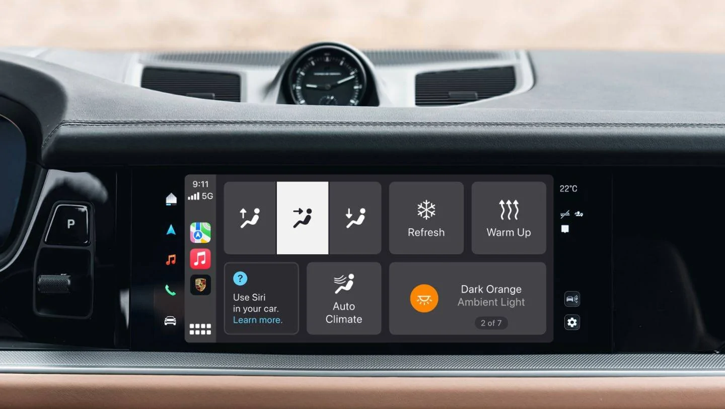 Porsche Taycan My Porsche in Apple CarPlay CarPlay-2-celsius-16zu9