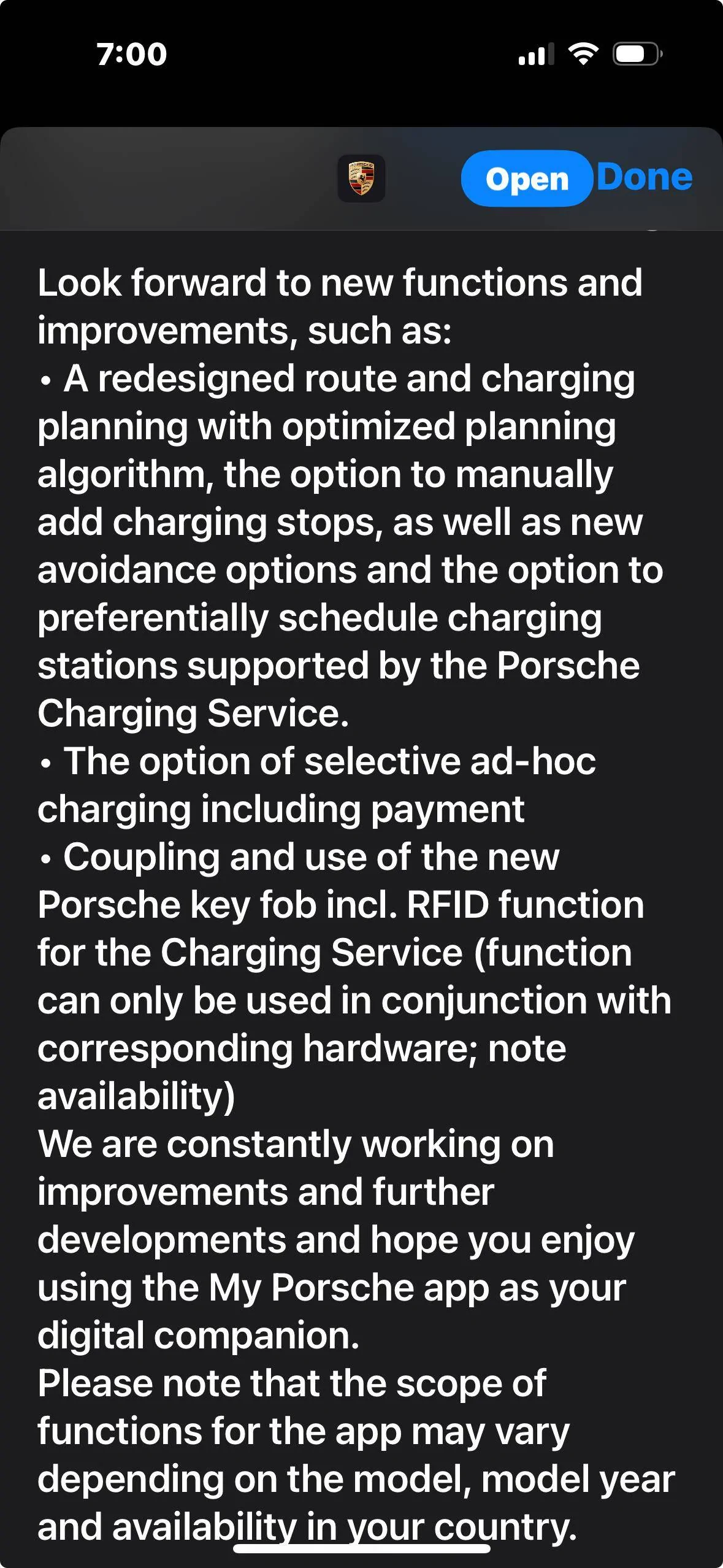 Porsche Taycan New info on sw updates 1696546841494