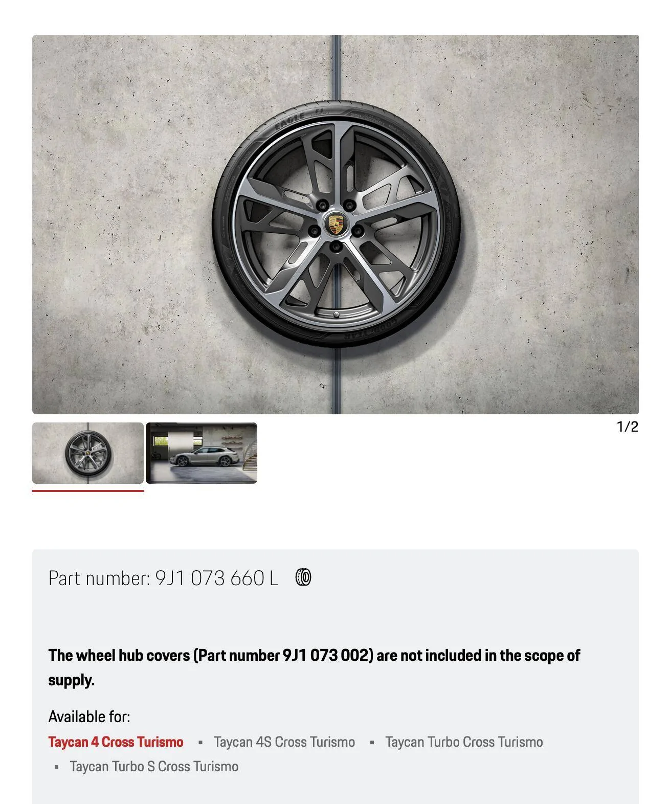 Porsche Taycan 21-inch Cross Turismo Design summer wheel: only for CT ? Screenshot 2023-10-08 at 18.25.02