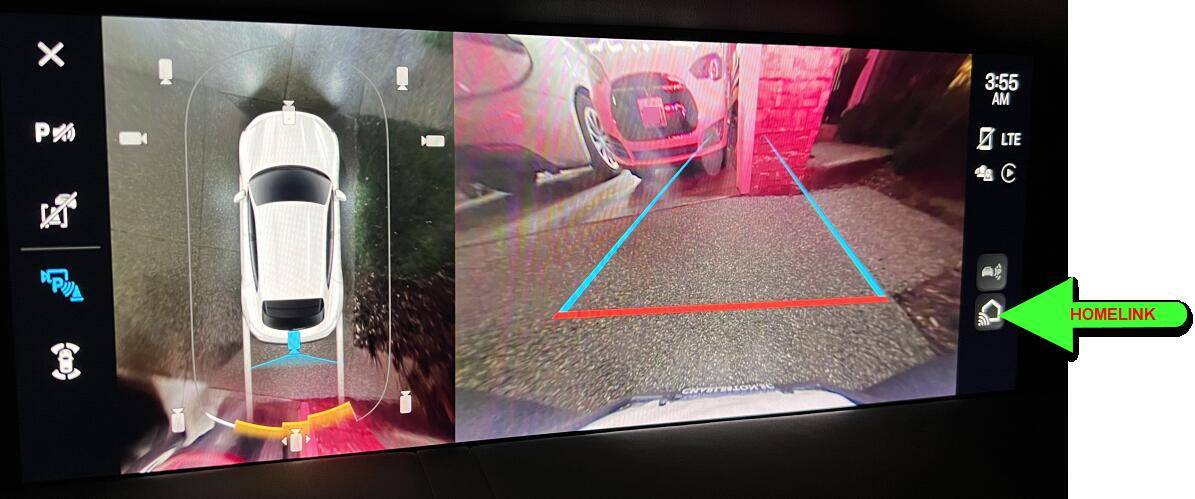Porsche Taycan Homelink Shortcuts Not Available When Using Backup Camera 1696927379793
