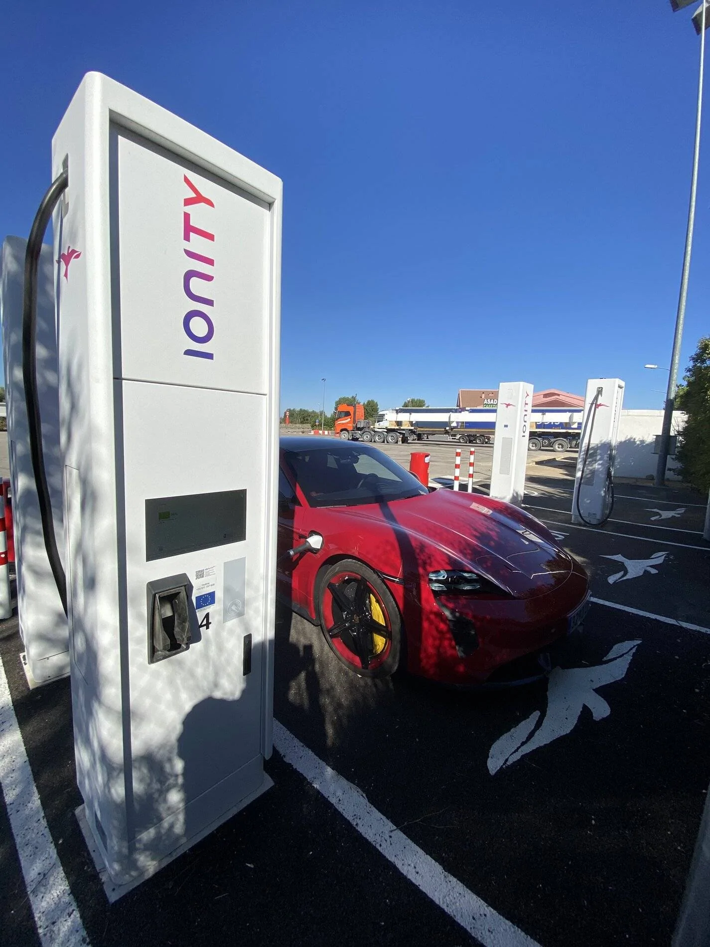 Porsche Taycan Charged today at Ionity station in Ariza, Spain 4D8A7241-3FB0-407A-A8F0-BC98288F3D2C