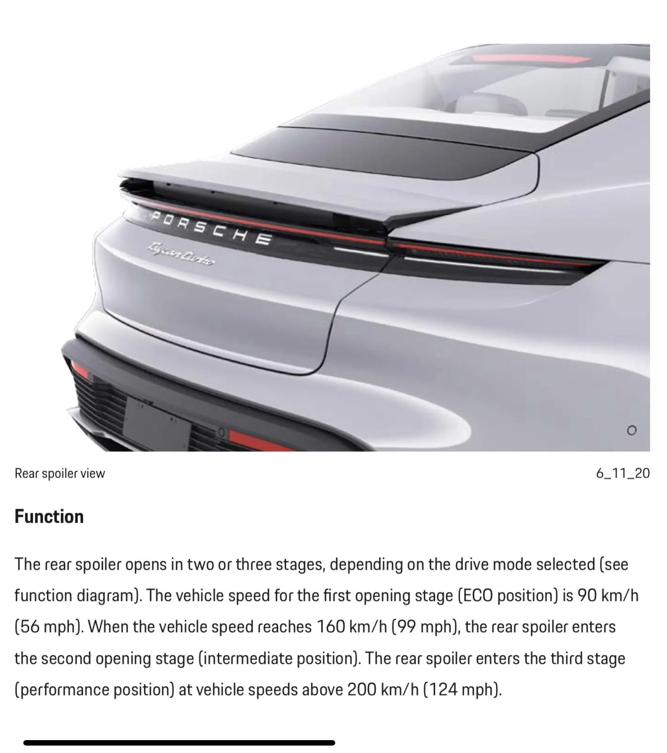 Porsche Taycan Spoiler D8B773E3-DB90-4DA7-BDCE-73EF942B9AA7