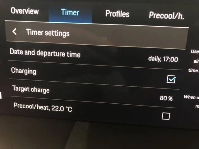 Porsche Taycan How to set to profile to only charge to 85% B02564F8-DF89-498A-960F-F20B8DC9D5B7
