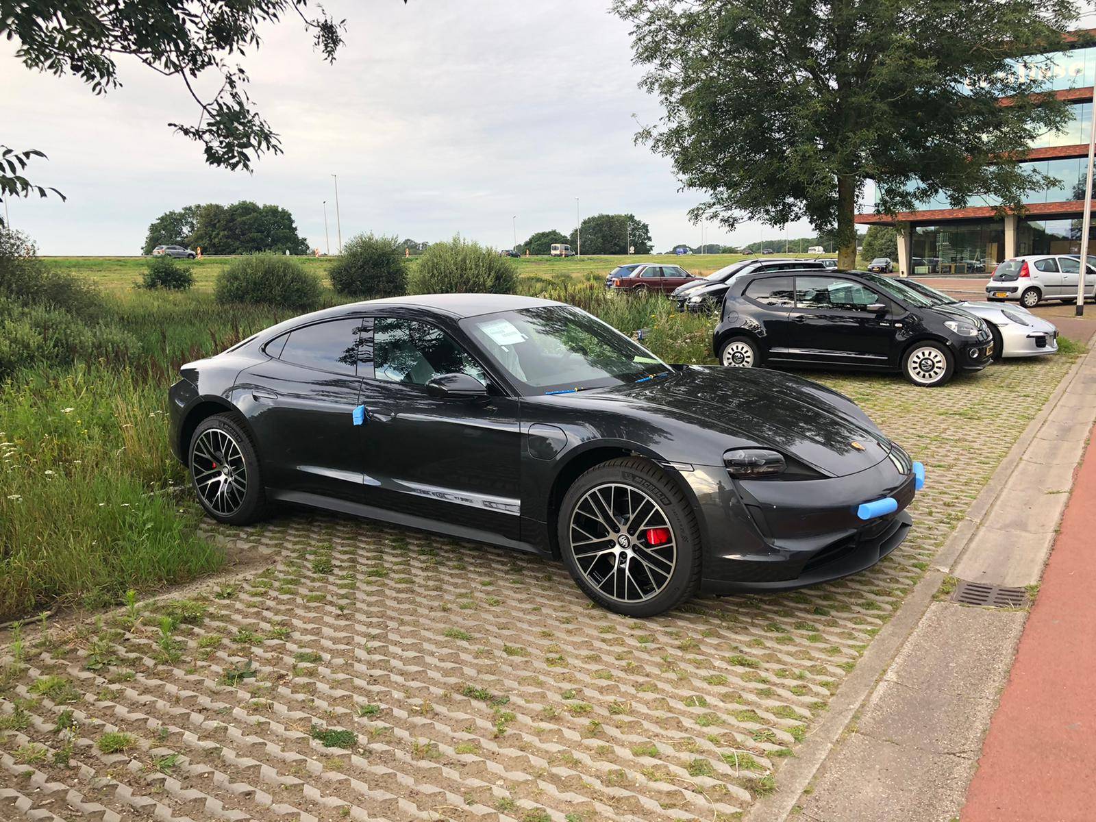 Porsche Taycan 4S volcano grey dropped at dealer - DELIVERY UPDATE WhatsApp Image 2020-07-25 at 09.07.47