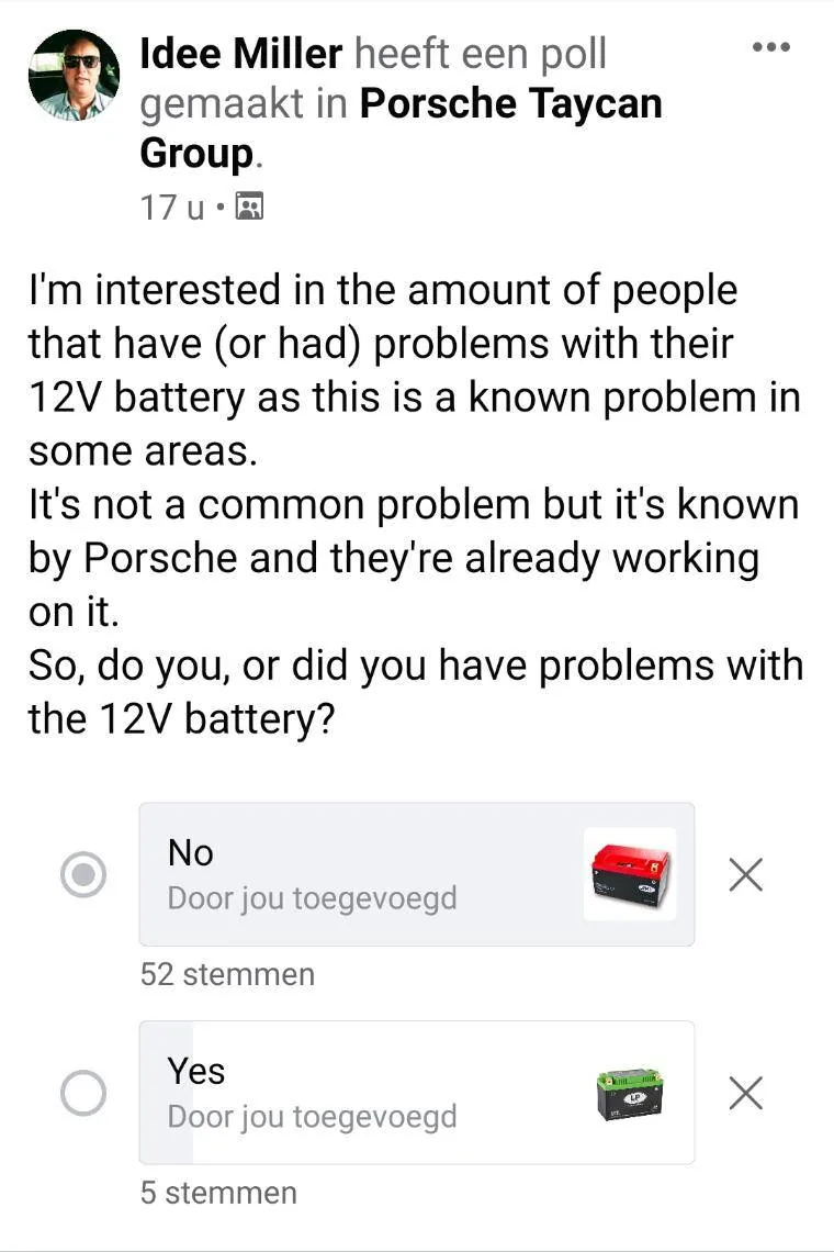Porsche Taycan 12V battery problem issue with your Taycan? Screenshot_20200725-111757
